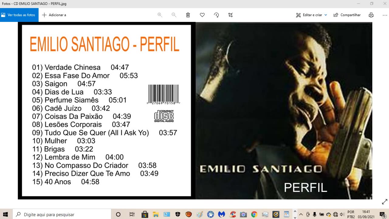 RECOMENDAÇÃO DE UM CANTOR