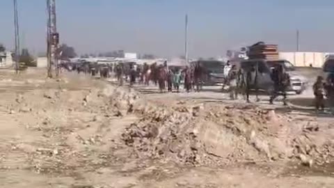 Kurds Fleeing Aleppo