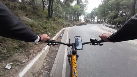 Morning Bicycle to Ride to Indrunag Temple in Dharamshala, Himachal Pradesh, India