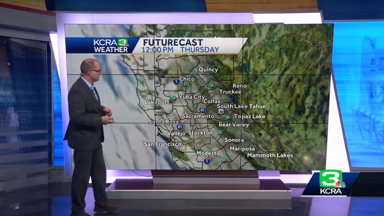 Northern California rain and snow forecast: Feb. 2 at noon