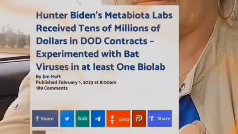 Hunter Biden biolab experimented on bats