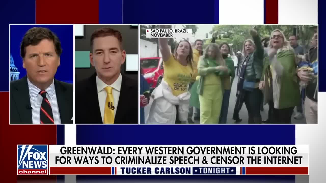 Glenn Greenwald warns Tucker about an 'extremely alarming development'