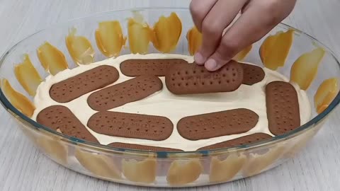 Pavê de doce de leite com apenas 3 ingredientes.
