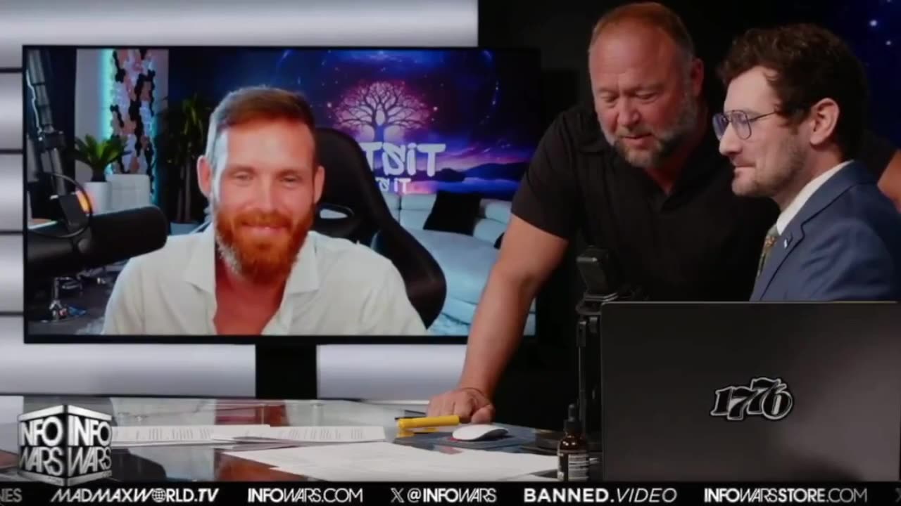 Alex Jones interrupts Witsit vs. Harrison Smith Flat Earth Debate | 4-23-2024