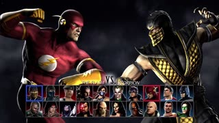 Mortal Kombat vs DC Universe fun sparing match