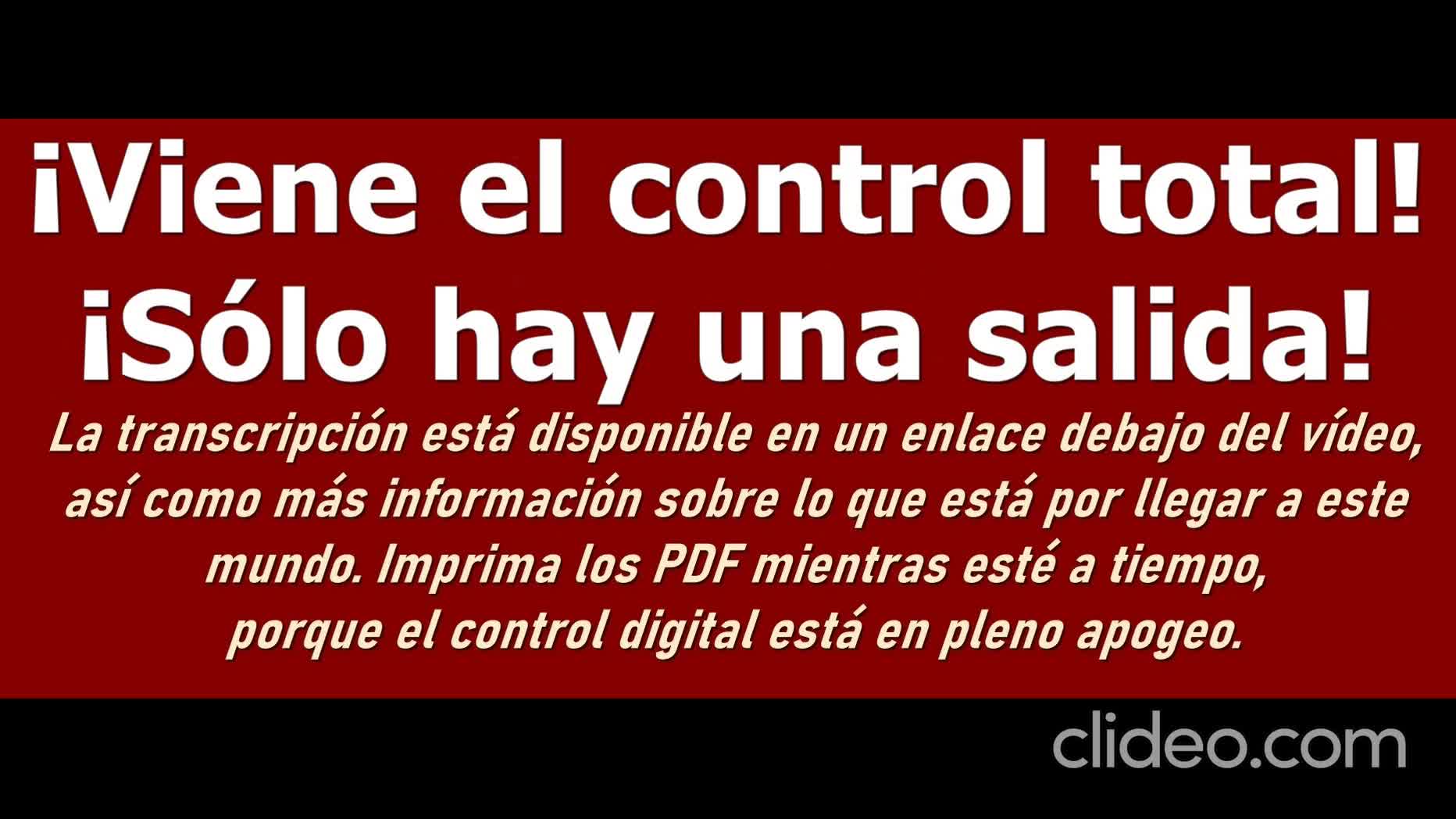 ¡Viene el control total! ¡Y sólo hay una salida!