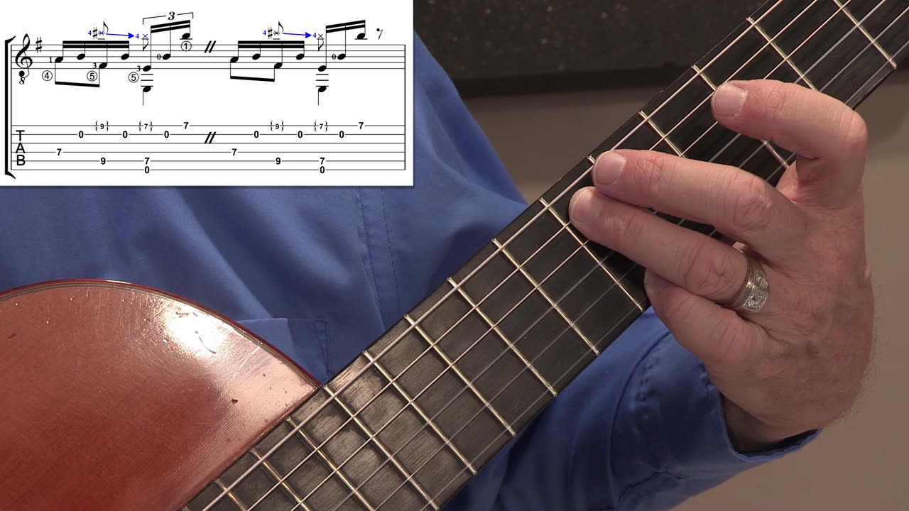 Technique Left-Hand, Part I. Video 15: m16-17 transition, option B exercises