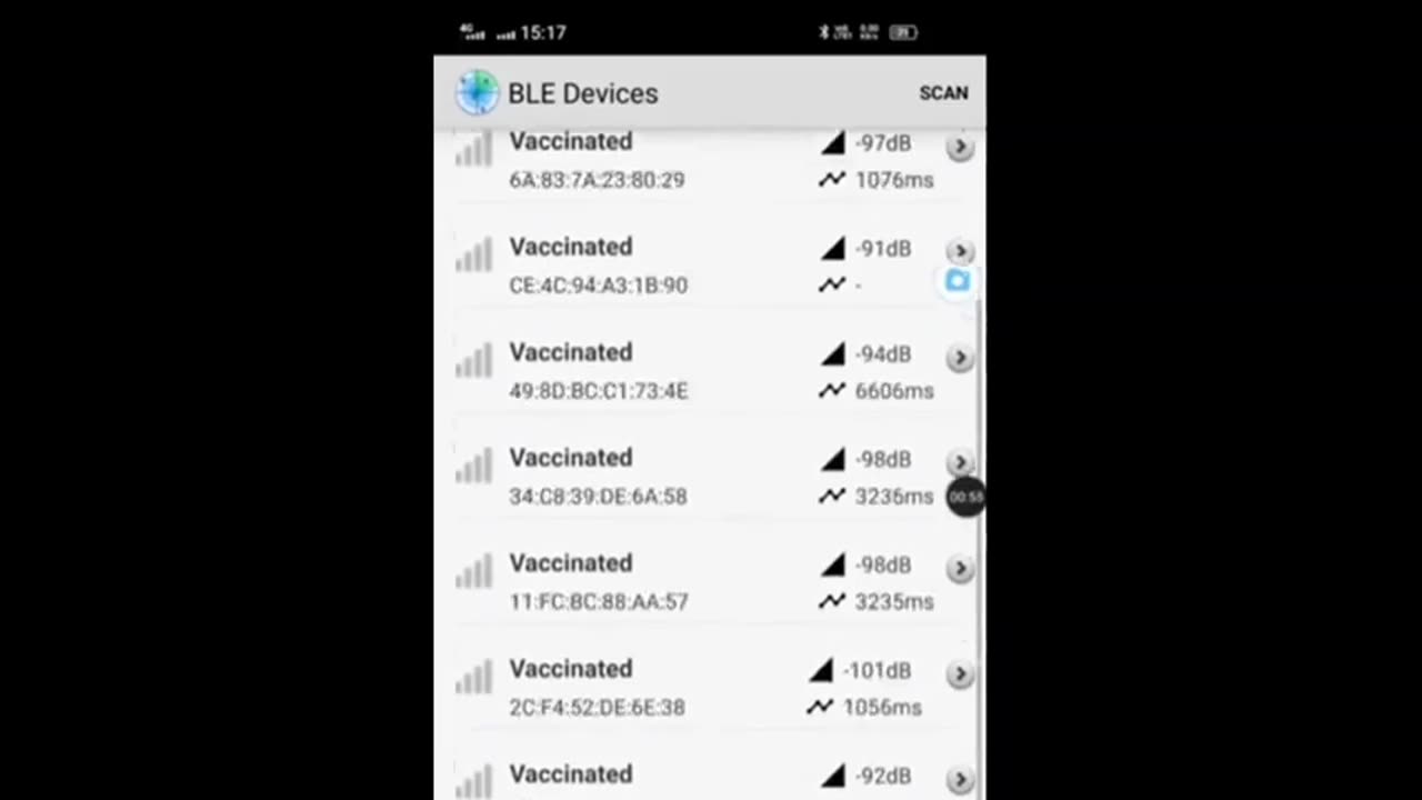 The Marked Shows On Bluetooth As Vaccinated