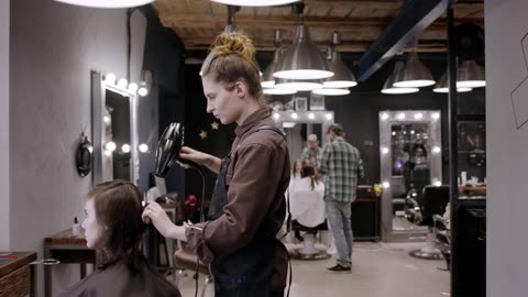 HAIR STYLIST'S AT WORK
