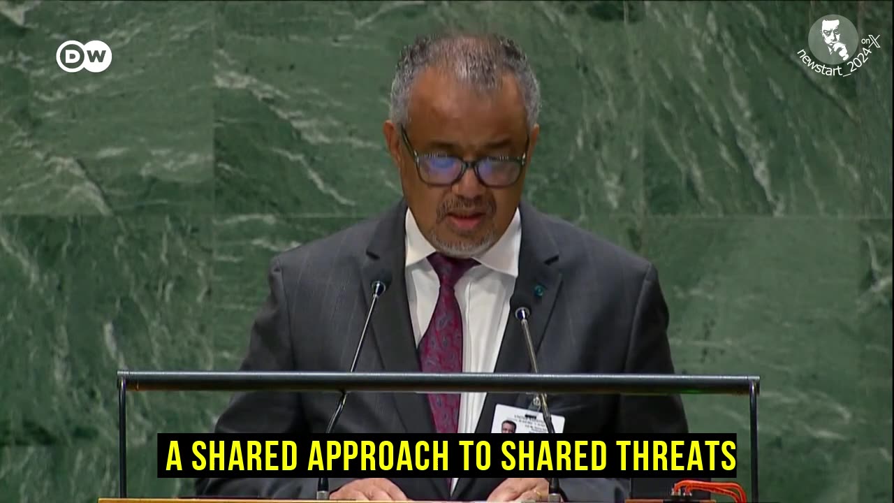 WHO chief dr. Tedros about pandemic treaty