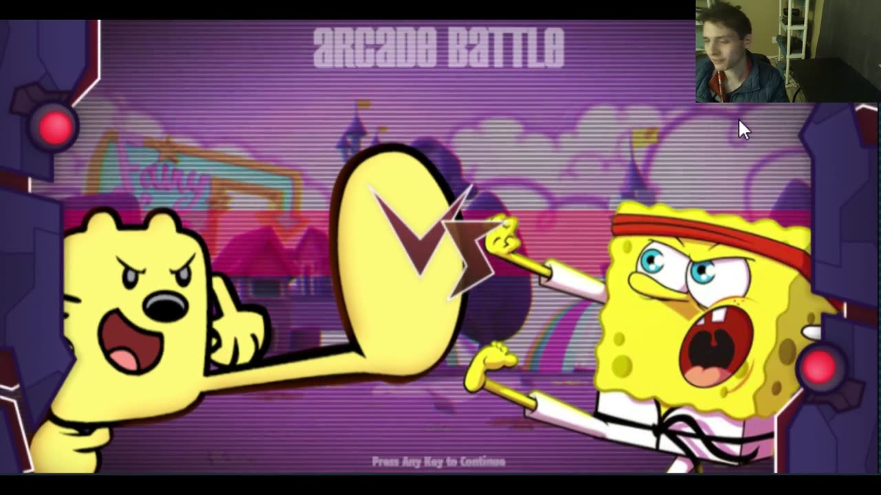 SpongeBob SquarePants VS Wubbzy The Gerbil In A Nickelodeon Super Brawl Showdown! Battle