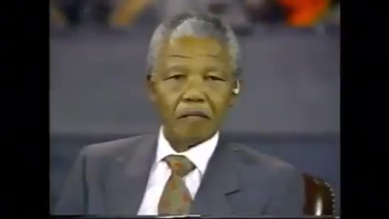 Mandela roasting a Western reporter for giving him a disapproving lecture