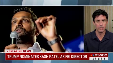 MSNBC Meltdowns tonight over Kash Patel 🤣 calls him most dangerous nominee to democracy”