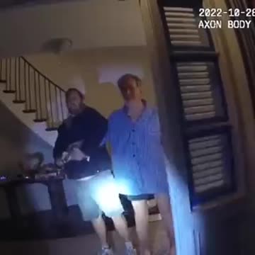 Paul Pelosi Body Cam Slowmotion