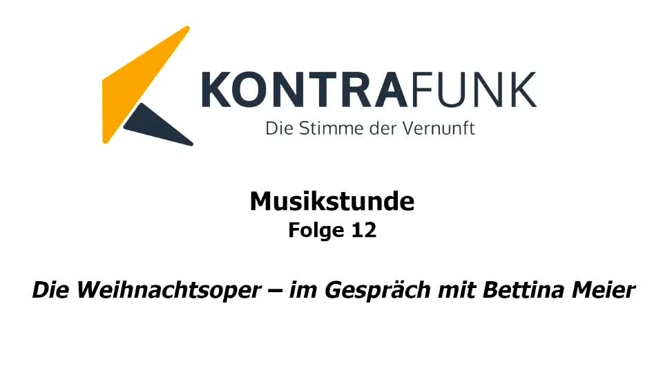 Musikstunde – Folge 12: „Die Weihnachtsoper – im Gespräch mit Bettina Meier“