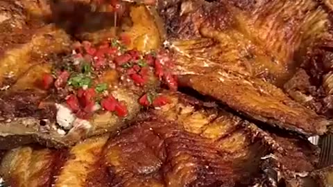 Full open fish fry cooking recipe fry new recipe