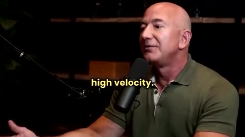 Jeff Bezos: High velocity needs to be in your culture