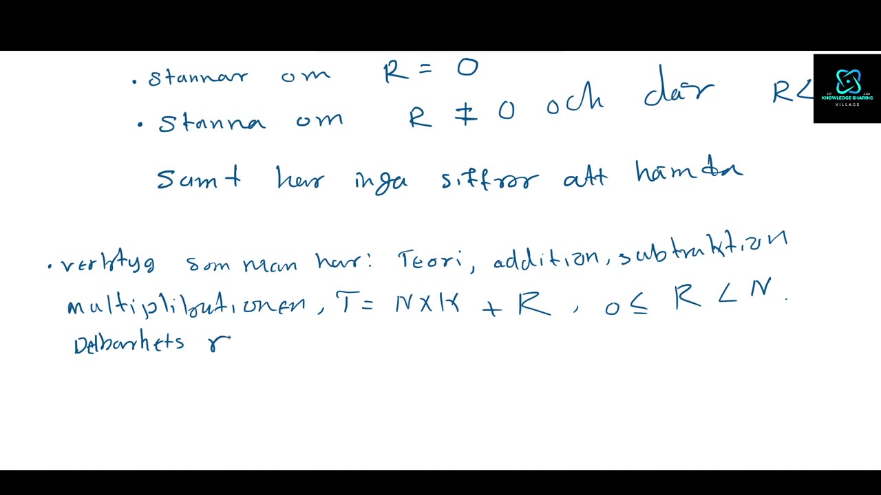 Division: Part 3: Exempel 1