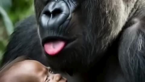 It so ugly #gorilla #baby #animals #cute #monkey #funny #animallover #gorillagorilla