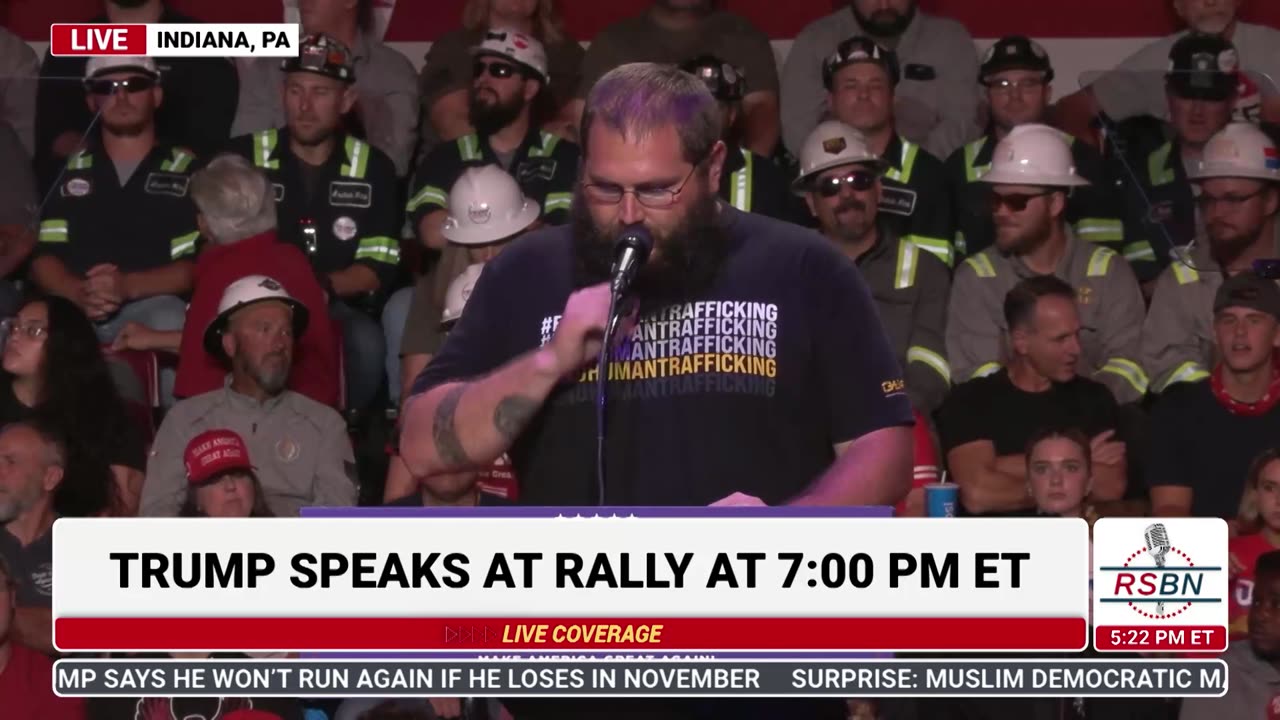 FULL SPEECH: Ernie Merritt at Trump Rally in Indiana, Pennsylvania - 9/23/24