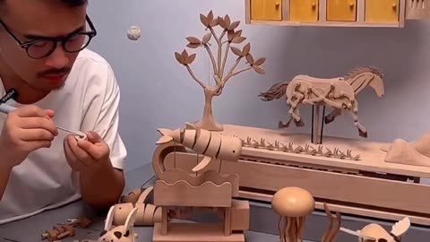 Unique mechanical wooden Toys