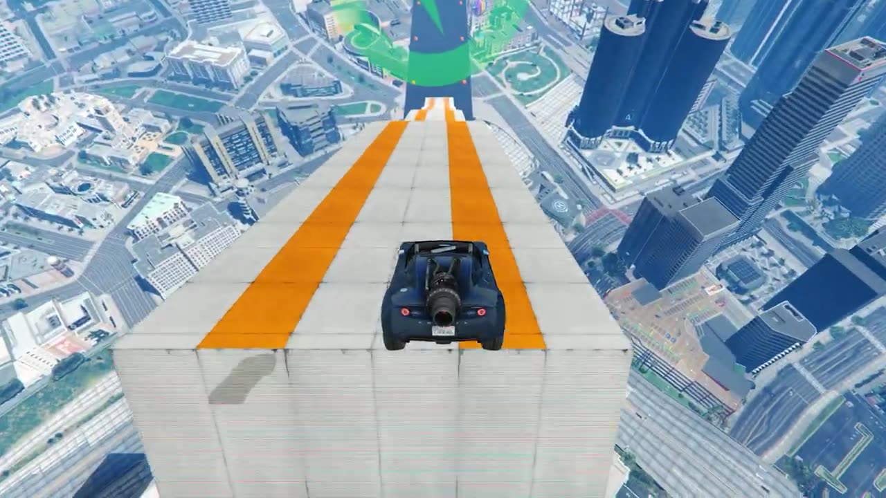 Satisfying GTA 5 MEGA RAMP Gameplay