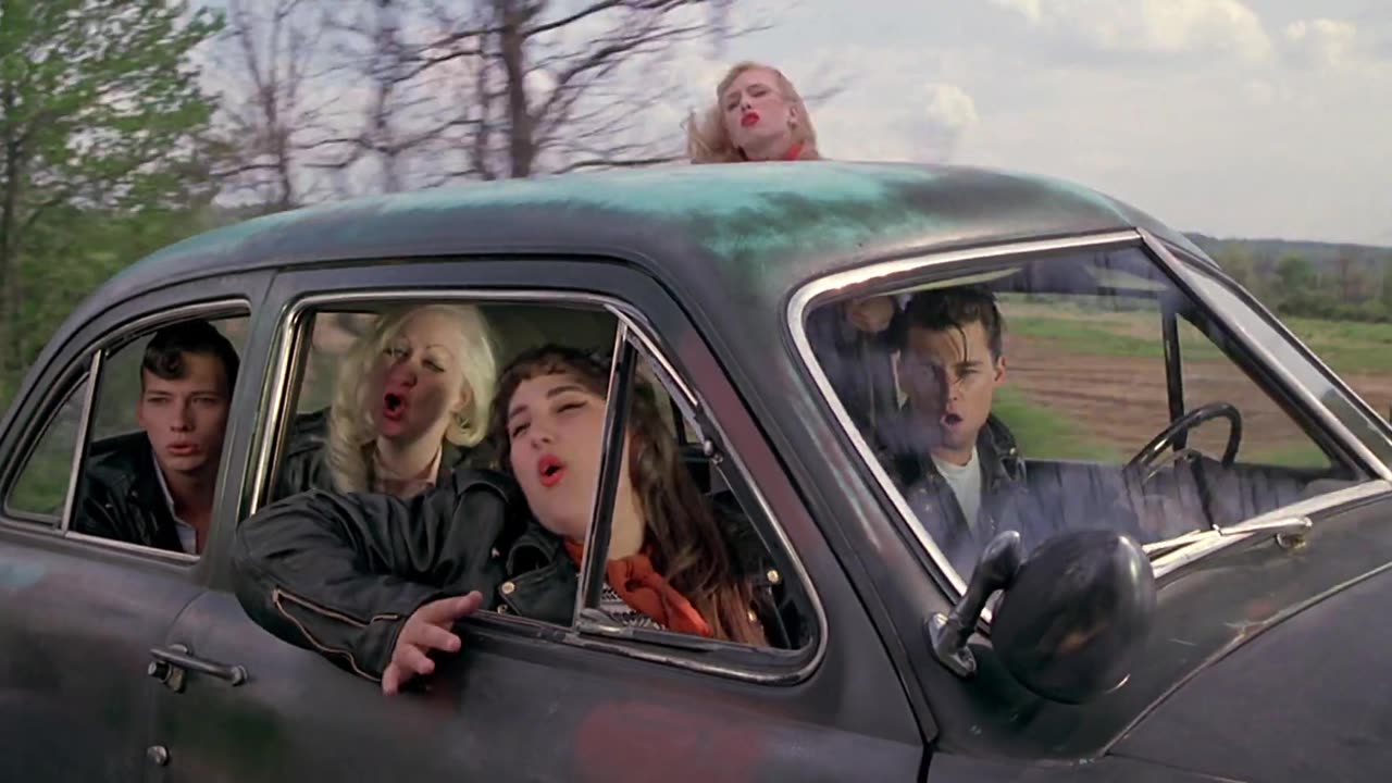 Johnny Depp - Cry-Baby (1990) - Singing "Gee" During Car Drive-By