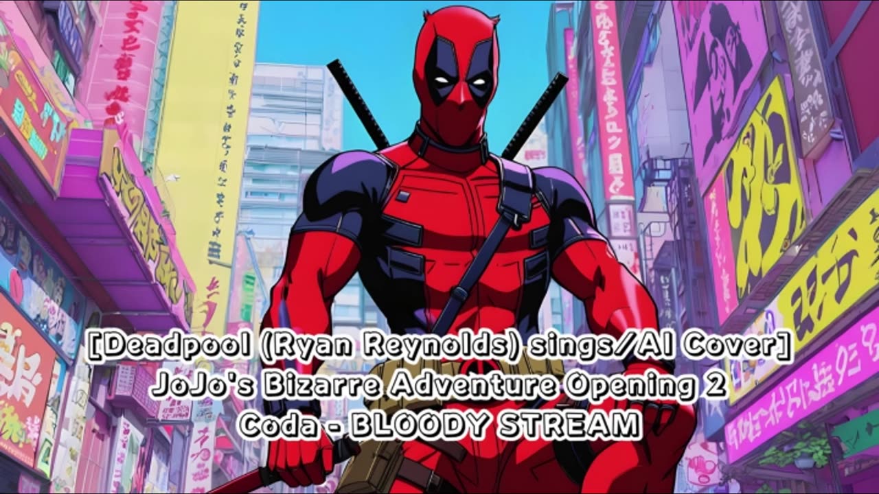 [Deadpool sings/AI Cover] JoJo's Bizarre Adventure Opening 2 Coda - BLOODY STREAM