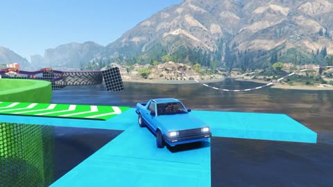 CRAZY GTA 5 PARKOUR STUNT RACE
