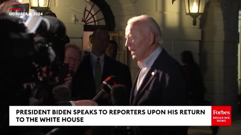 Biden- 'I Don't Believe There's Going To Be An All Out War' In The Middle East