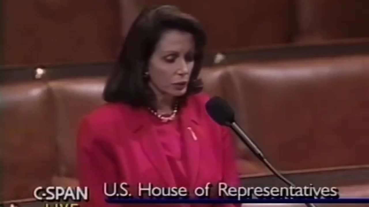 Pelosi 1992 For a PRIVATE WORLD GOVERNMENT *1min