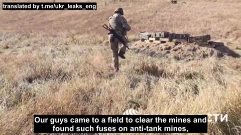 Ukrainian sappers sent notes in mines to Russian positions