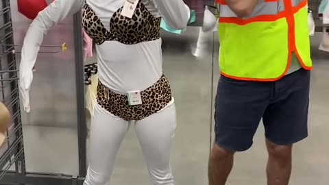 Store Mannequin Underwear and Bra Employee Prank