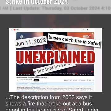 Fact Check: Video Does NOT Show Tel Aviv On Fire After Iranian Drone Strike In October 2024