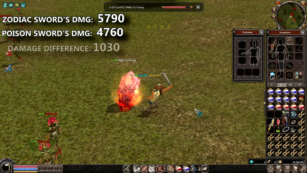 [50] Metin2 Europe - Testing 60 Average Zodiac Sword vs Poison & Upgrades & Fever _ Mining Event