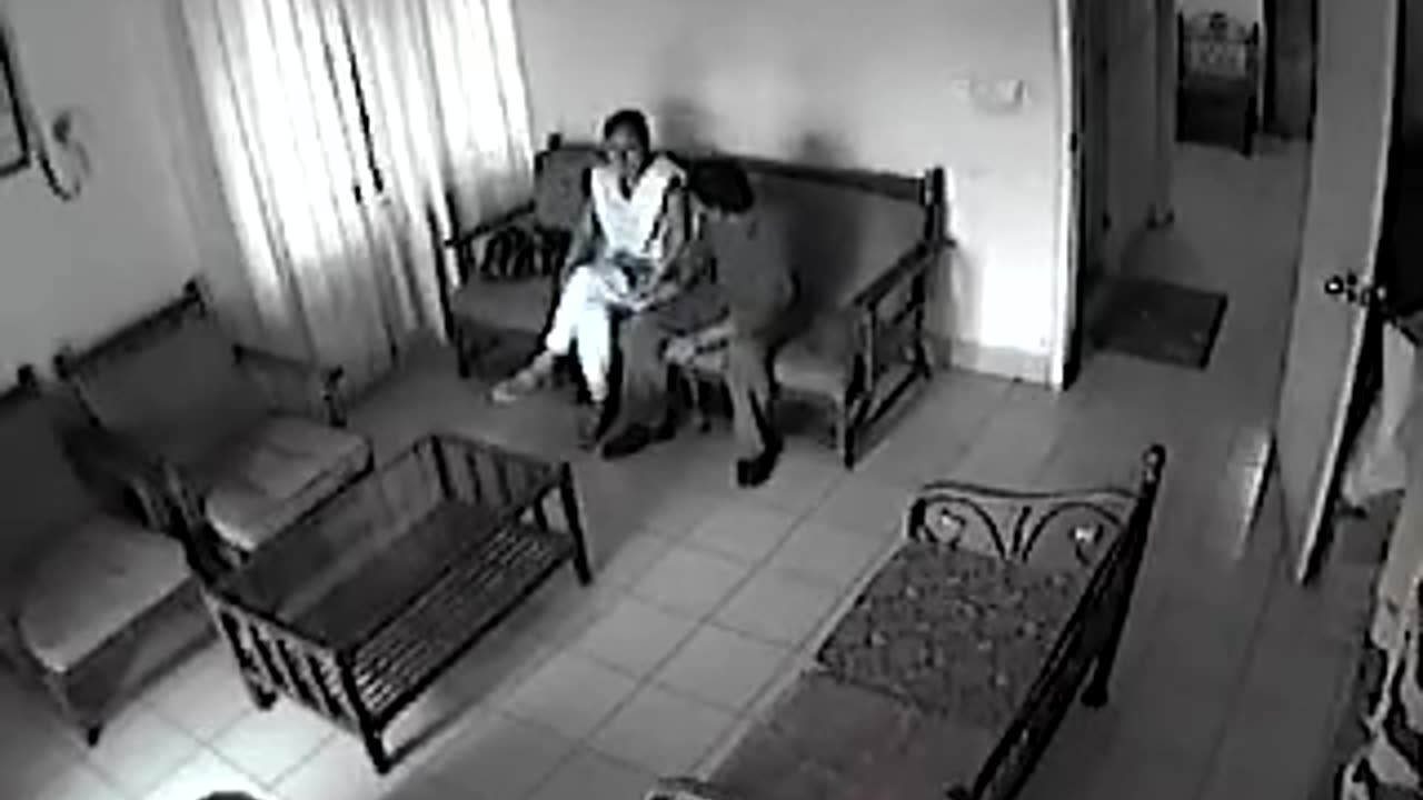 Hilarious CCTV Footage of a Couple in an Office Waiting Room