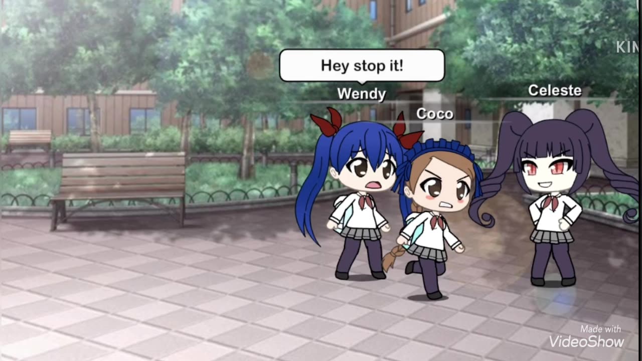 Wendy Marvell in Junior High ft. Celeste from Danganronpa (Gachaverse Fairy Tail skit) || Arisa Padira ||