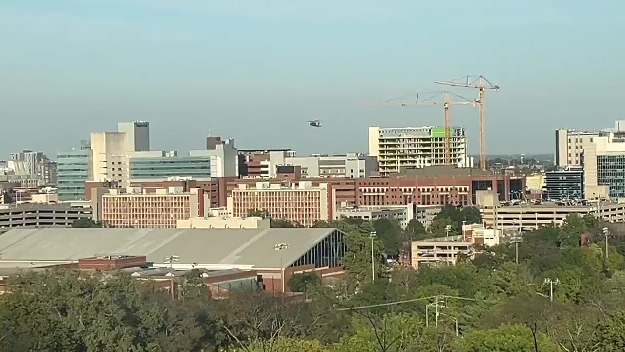 John Rich "Just watching a Blackhawk land on a building in Nashville. Have a nice evening."