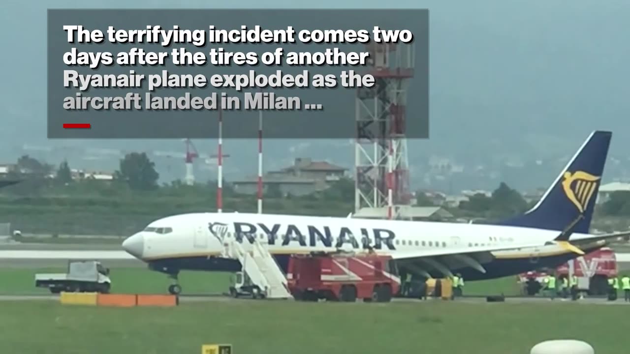 Ryanair Boeing jet evacuated after flames shoot out of engine before takeoff