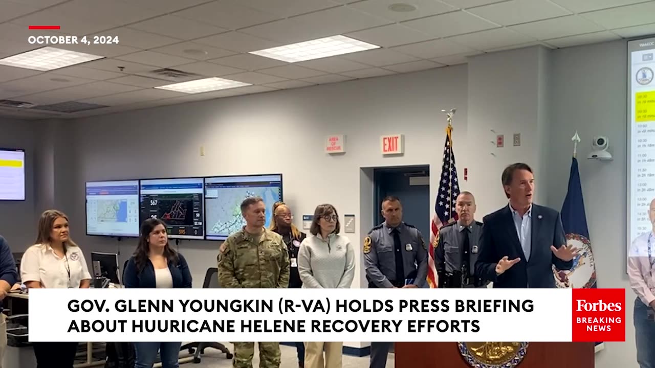 Gov. Glenn Youngkin Provides Update On Virginia's Hurricane Helene Recovery Efforts