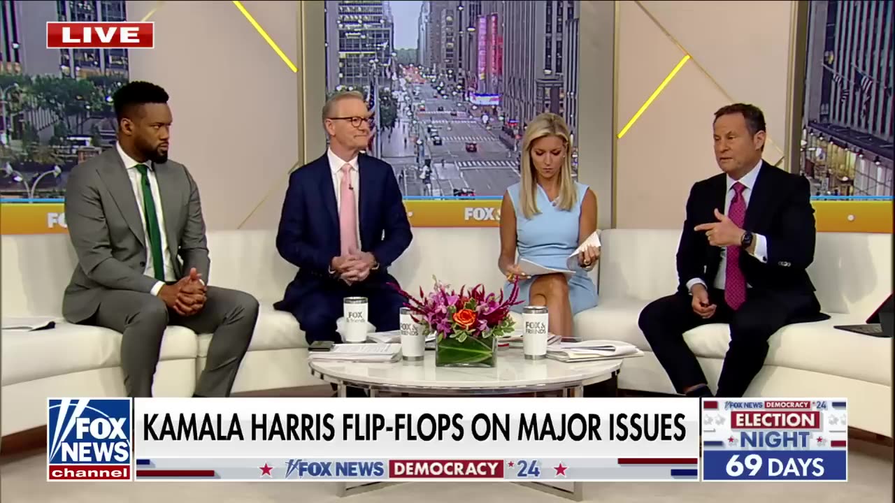 Kamala Harris' flip-flops stun 'Fox & Friends' 'Sad'