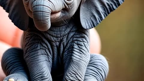 The little cute elephant baby 🐘