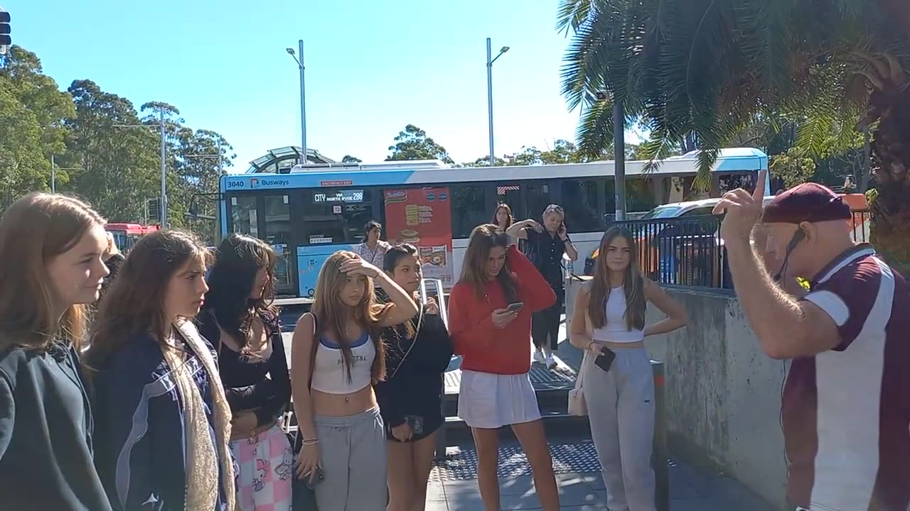 Preaching and then 7 salvations at Macquarie Metro 23042024
