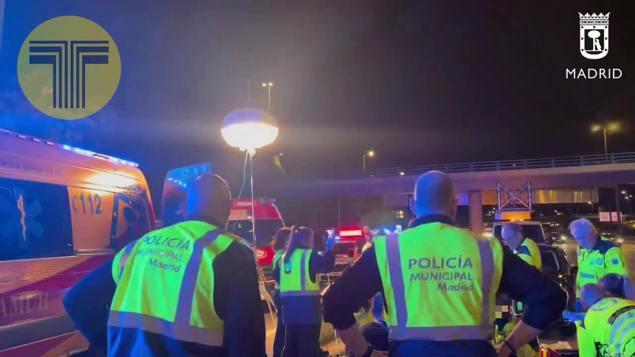 Fallece una mujer y un herido crítico en un accidente con un VTC en la M-30