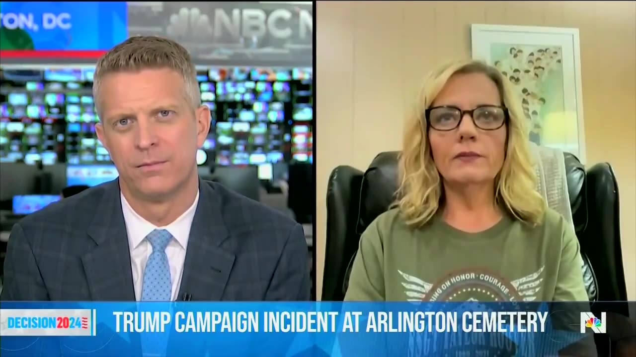 Gold Star Mom who invited President Trump to Arlington defends his presence there.