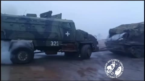 Russian North Group removing a Ukrainian "Kirpi" MRAP made by Turkey