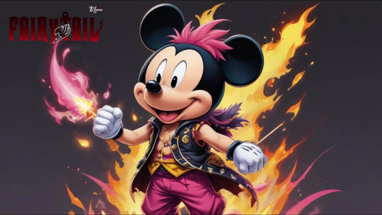 [Mickey Mouse sings/AI Cover] Fairy tail Opening 10 Milky Bunny - I Wish