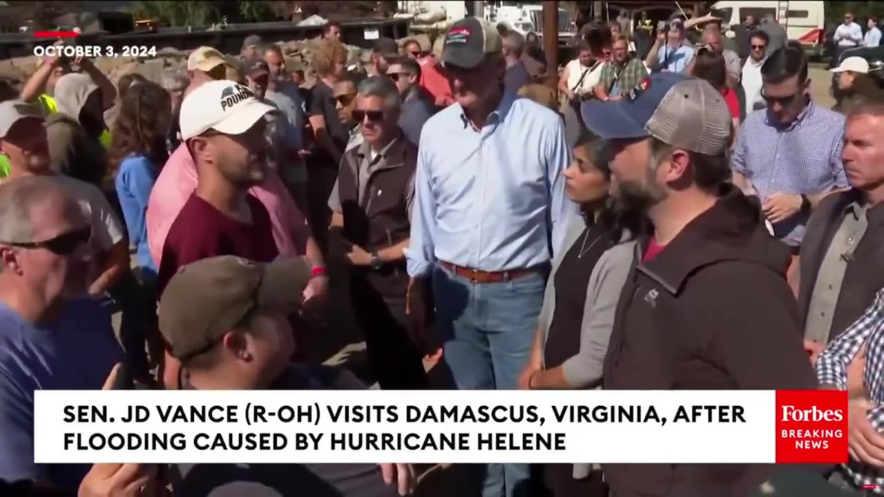 Woman tells JD Vance after hurricane hit Virginia: I'm so proud to be a fellow Hillbilly on this day