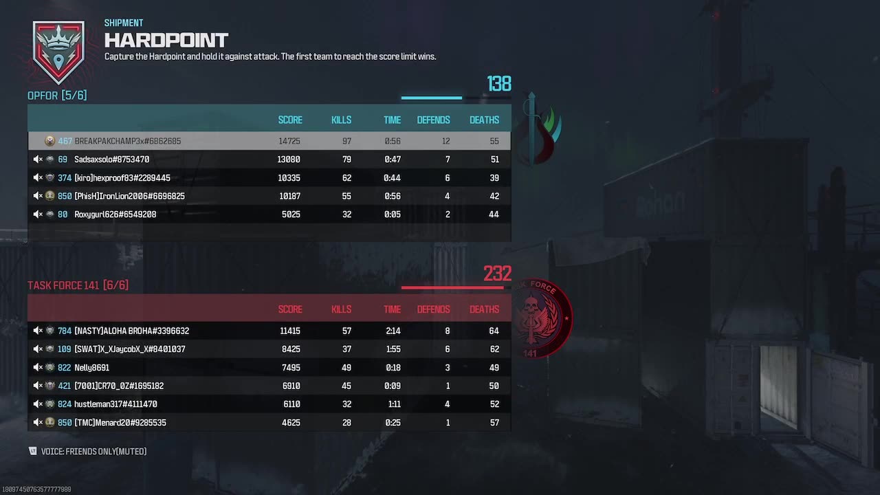 97 kills multiplayer match