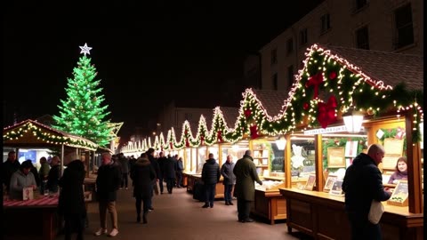 Visiting the Christmas Market. Relaxing sounds. Drift into your own happiness.